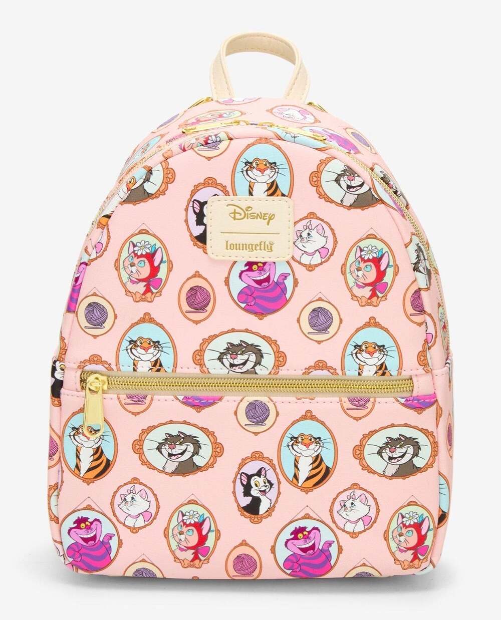 Loungefly Disney Cats Portrait Gallery Mini Backpack NWT